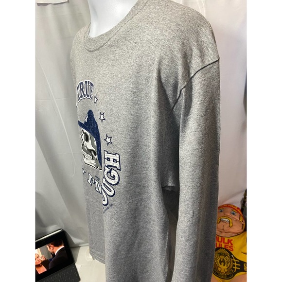 New York Baseball Fans. N.Y. True 'Til The Day I'm Through Grey T-Shirt Large - Picture 11 of 11